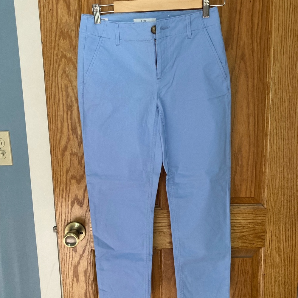 LOFT Light Blue Ankle Pants